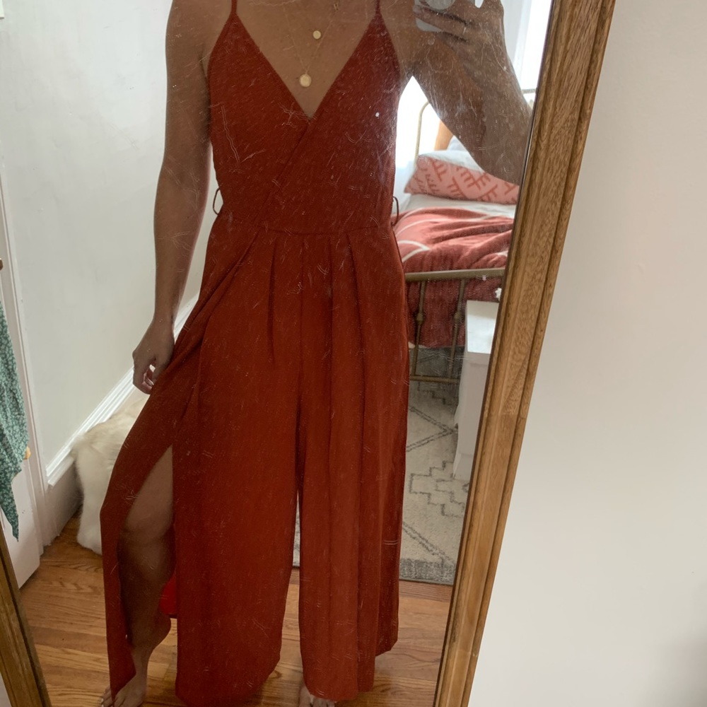 Rust jumpsuit
